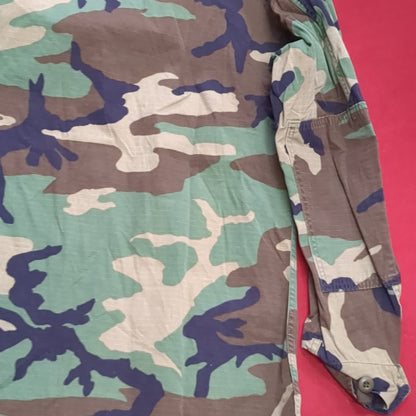 US Army Medium Regular BDU Woodland Top Jacket Good Condition (a10 DC4-N)