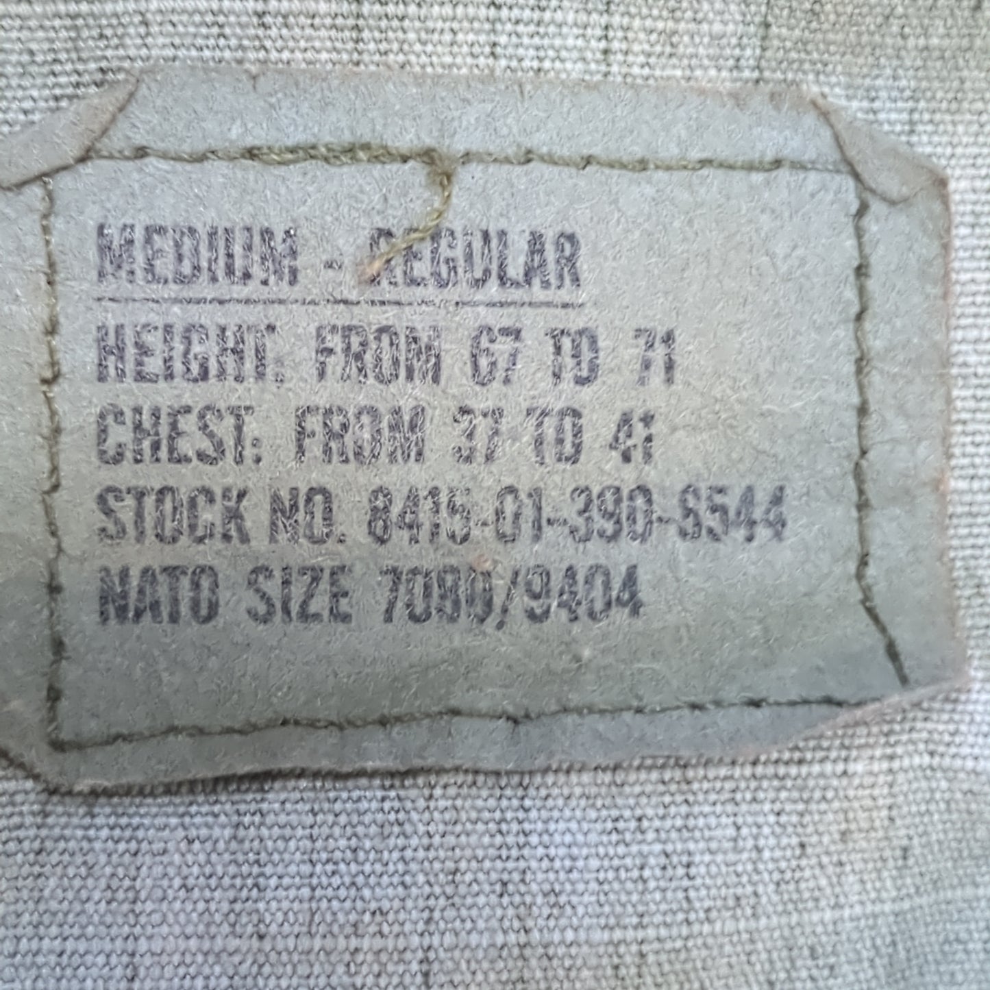 US Army Medium Regular BDU Woodland Top Jacket Used  (a10 DC4-y)