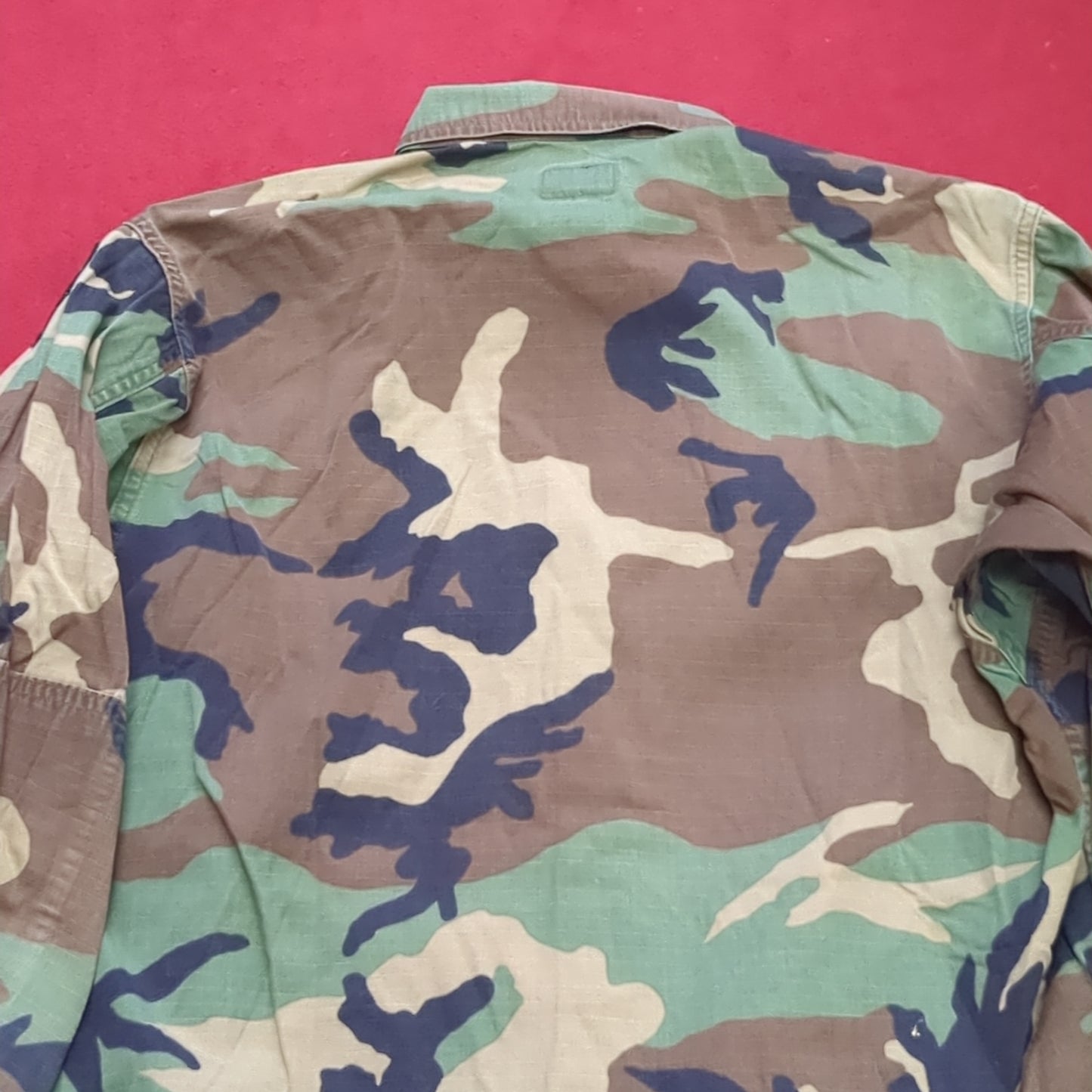 US Army Medium Regular BDU Woodland Top Jacket Used  (a10 DC4-y)