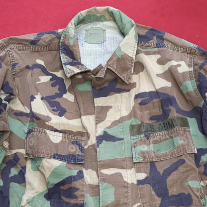 US Army Medium Regular BDU Woodland Top Jacket Good Condition (a10 DC4-s)