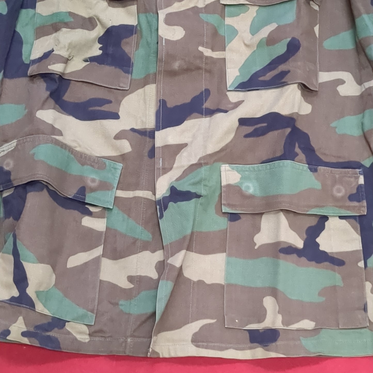US Army Medium Regular BDU Woodland Top Jacket Used  (a10 DC4-K)