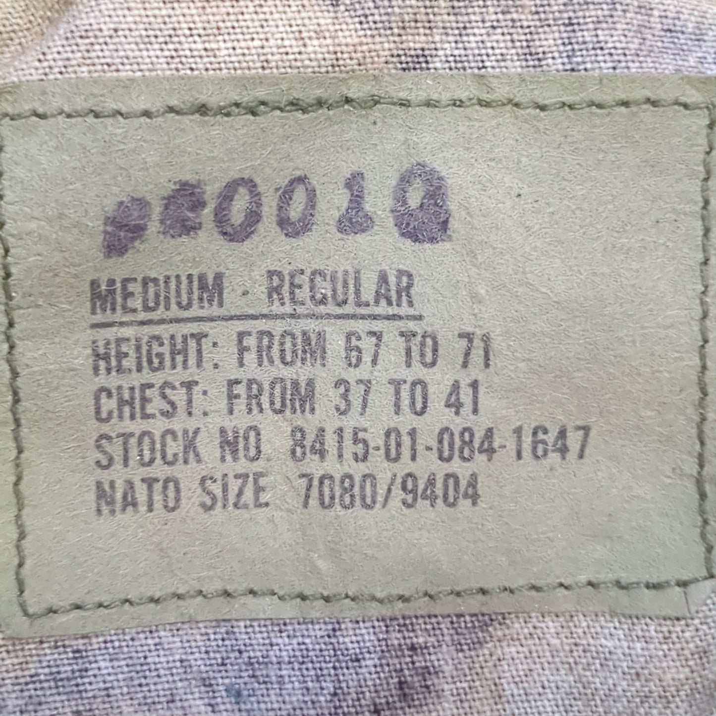 US Army Medium Regular BDU Woodland Top Jacket Used  (a10 DC4-K)