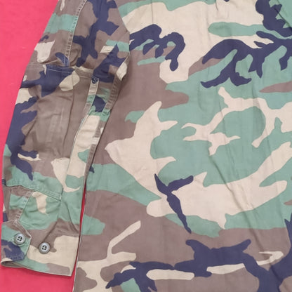 US Army Medium Regular BDU Woodland Top Jacket Used  (a10 DC4-K)