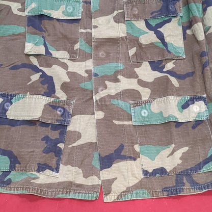 US Army Medium Regular BDU Woodland Top Jacket Used  (a10 DC4-u)
