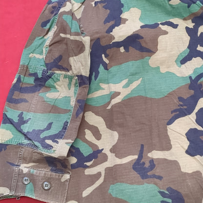 US Army Medium Regular BDU Woodland Top Jacket Used  (a10 DC4-u)