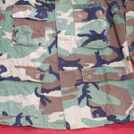 US Army Medium Regular BDU Woodland Top Jacket Good Condition (a10g)