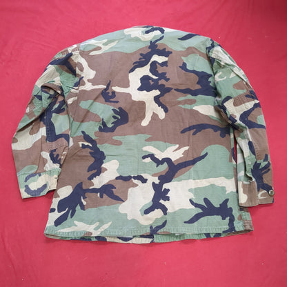 US Army Medium Regular BDU Woodland Top Jacket Good Condition (a10 DC4-g)