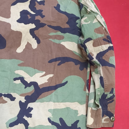 US Army Medium Regular BDU Woodland Top Jacket Good Condition (a10 DC4-g)