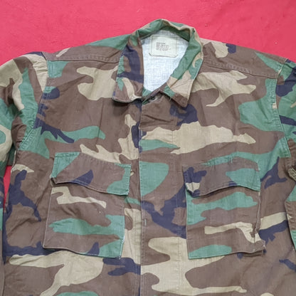 US Army Medium Regular BDU Woodland Top Jacket Excellent Condition (a10 DC4-x)