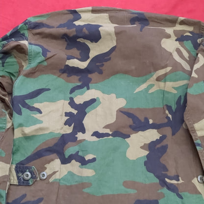 US Army Medium Regular BDU Woodland Top Jacket Excellent Condition (a10 DC4-x)