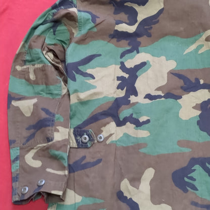 US Army Medium Regular BDU Woodland Top Jacket Excellent Condition (a10 DC4-x)