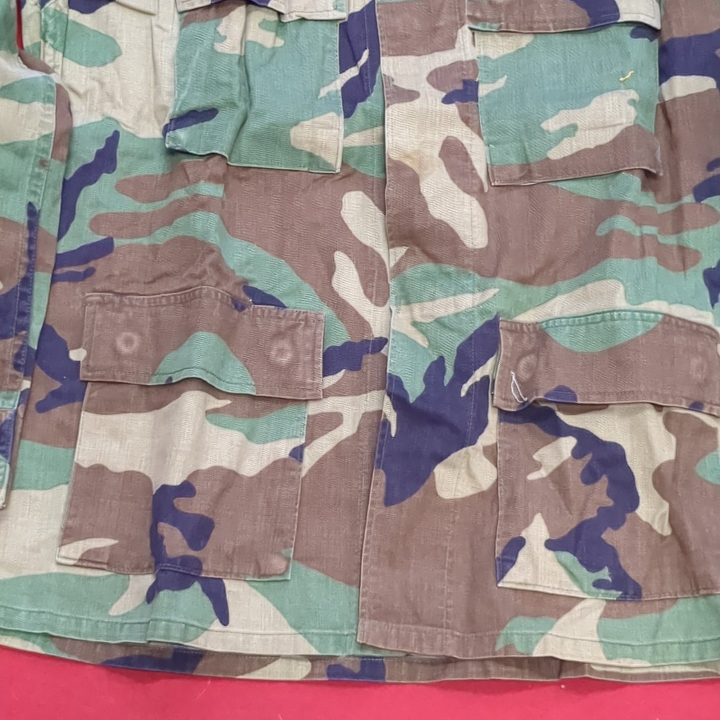 US Army Medium Regular BDU Woodland Top Jacket Used (a10 DC4-E)