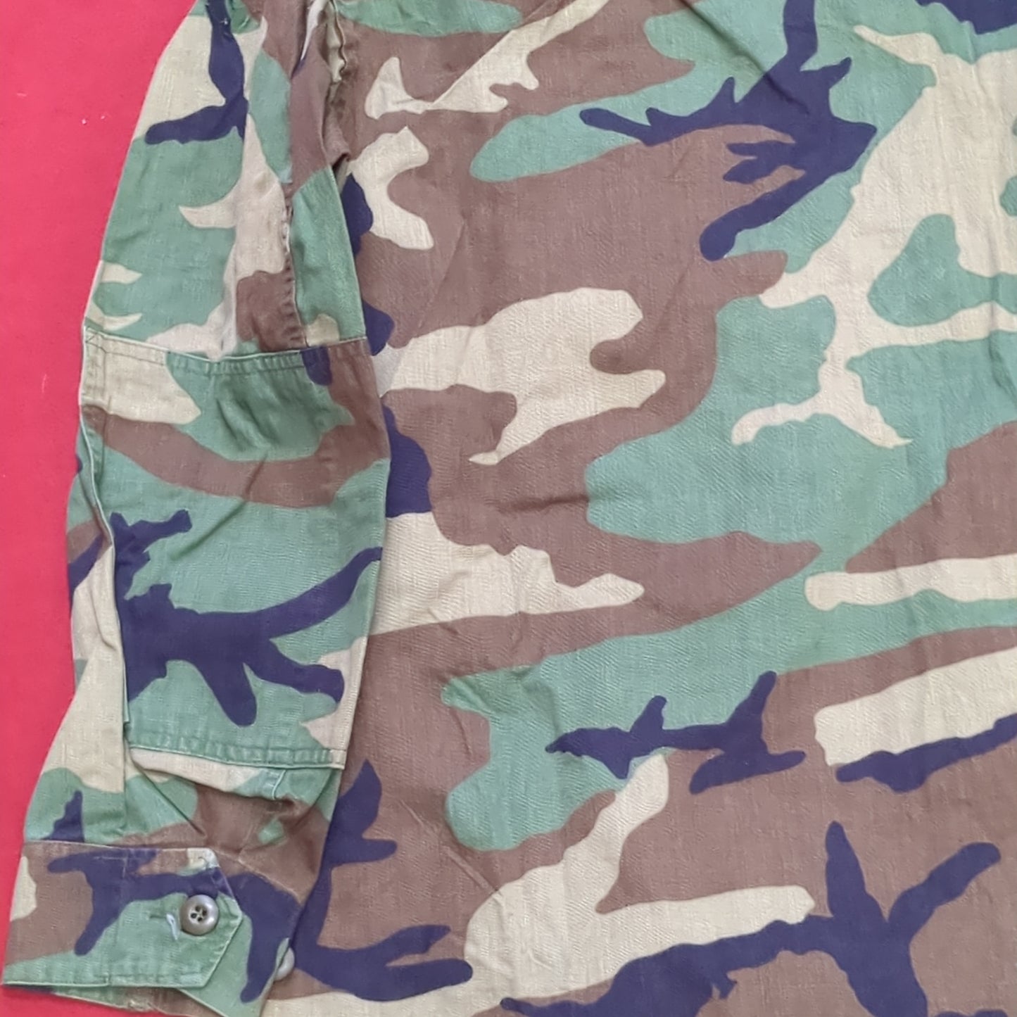 US Army Medium Regular BDU Woodland Top Jacket Used (a10 DC4-E)
