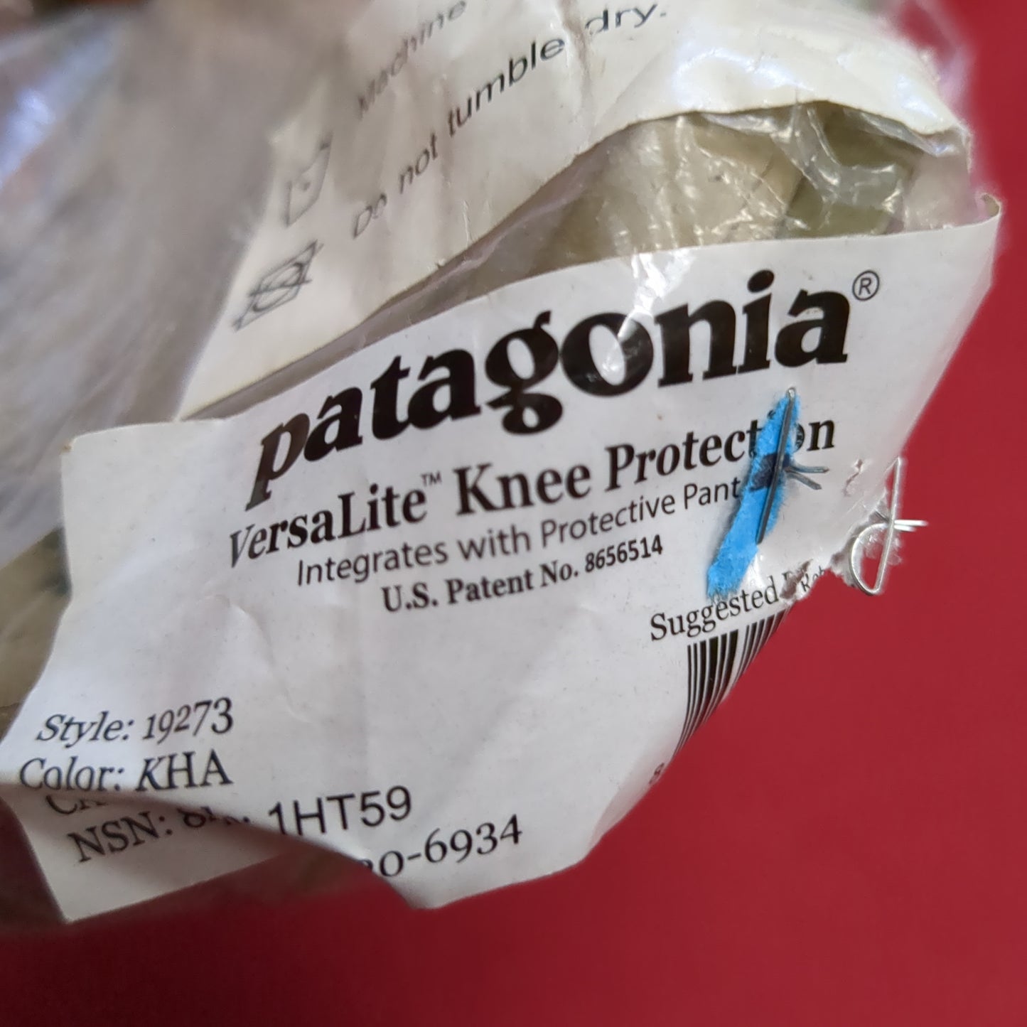 NOS Patagonia VersaLite Combat Knee Pads Khaki 6934 (A13 db7-x)