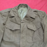 WWII 1946 34R IKE Jacket, Field, Wool OD Good Condition (a11L)