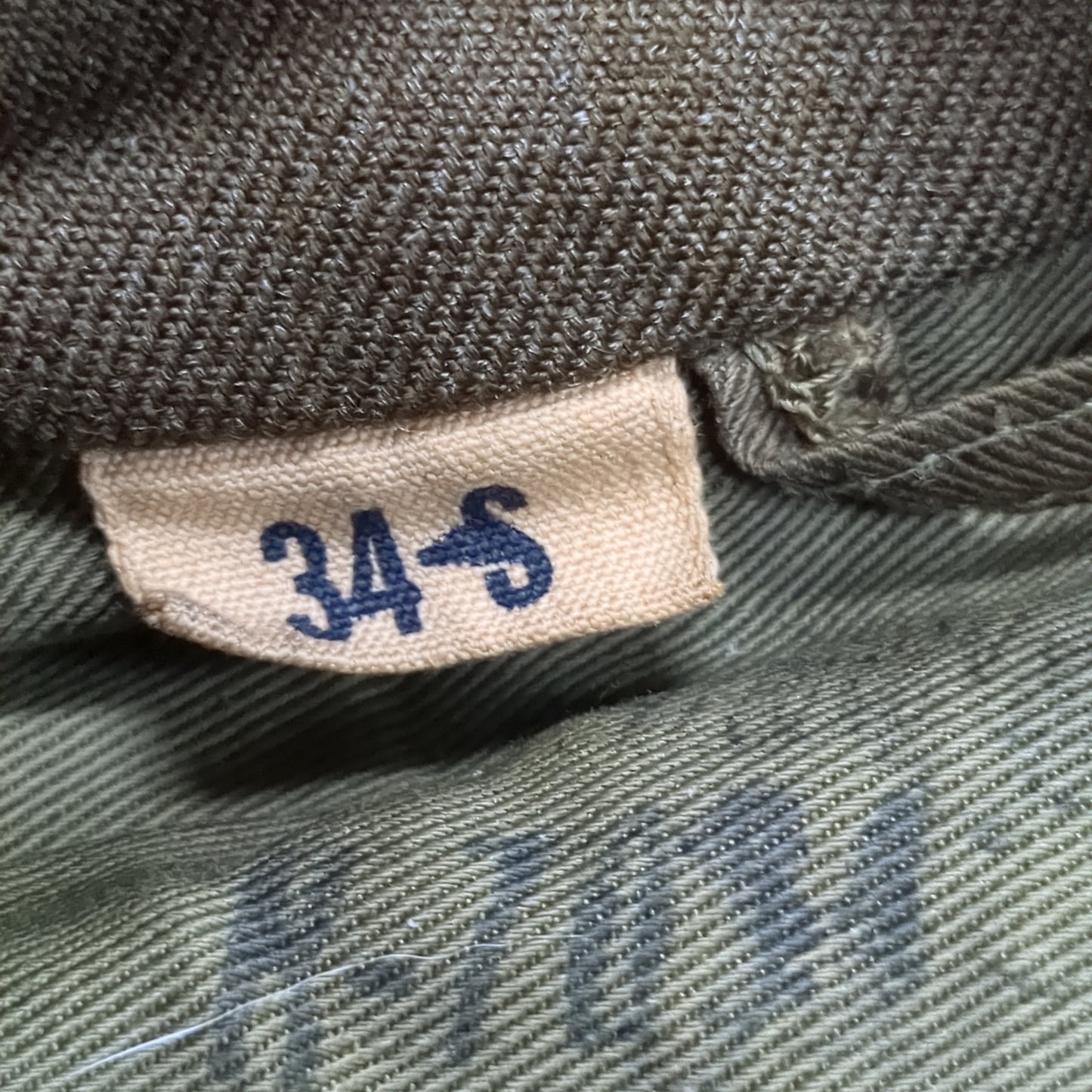 WWII 1946 34S IKE Jacket, Field, Wool OD Good Condition (a11 db09-x)
