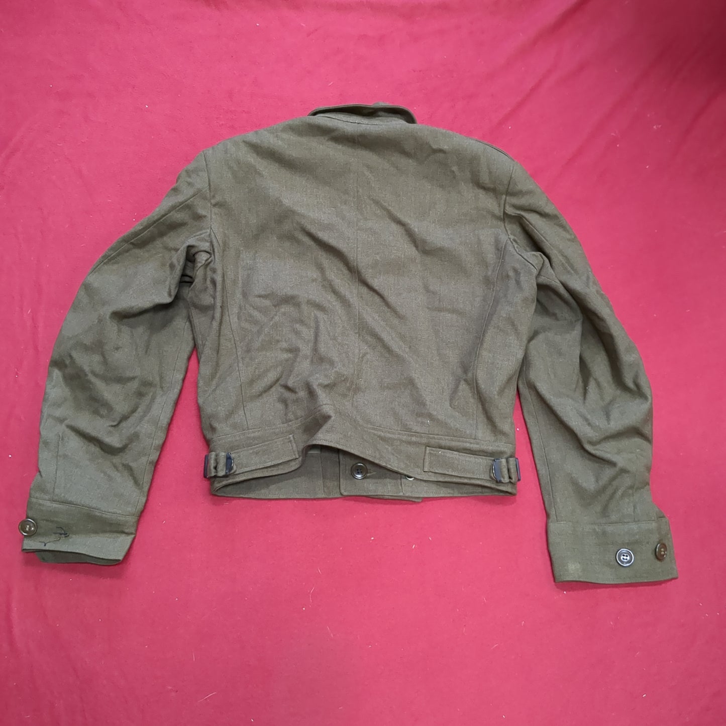 WWII 1946 34S IKE Jacket, Field, Wool OD Good Condition (a11 db09-x)