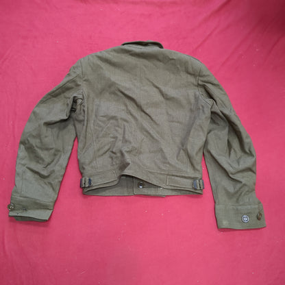 WWII 1946 34S IKE Jacket, Field, Wool OD Good Condition (a11 db09-x)