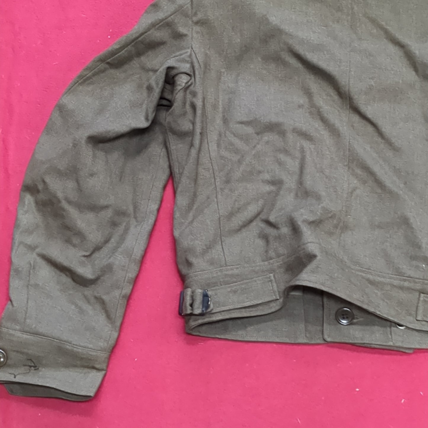 WWII 1946 34S IKE Jacket, Field, Wool OD Good Condition (a11 db09-x)