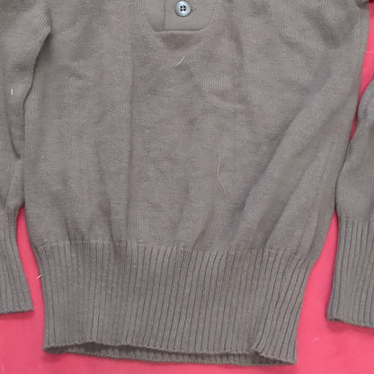 US Army Medium Mitts Mitts 5 Button Brown Sweater Vintage (29o- da14-YAM94)