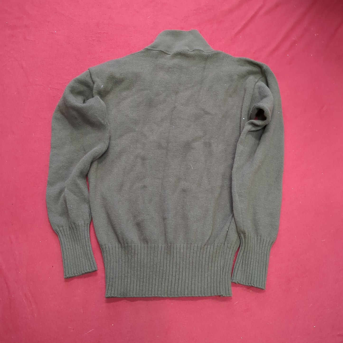 US Army Medium Mitts Mitts 5 Button Brown Sweater Vintage (a15 db12-q)