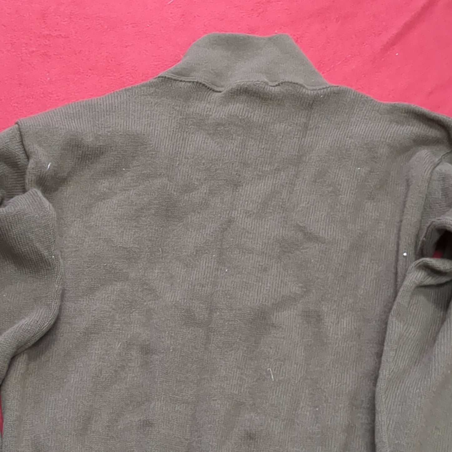 US Army Medium Mitts Mitts 5 Button Brown Sweater Vintage (a15 db12-q)