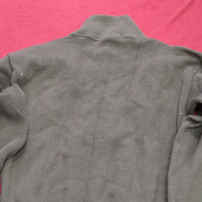 US Army Medium Mitts Mitts 5 Button Brown Sweater Vintage (a15 db12-q)