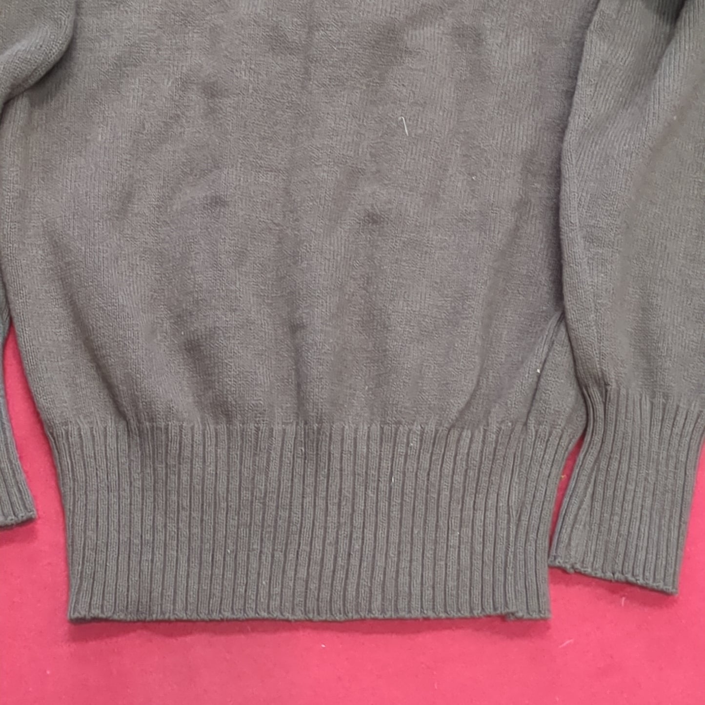 US Army Medium Mitts Mitts 5 Button Brown Sweater Vintage (a15 db12-q)