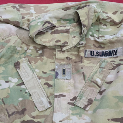 SET of US Army Flight Large Short Combat Aircrew Uniform Top Pants OCP Multicam Good Condition (ocp3- fa17-SEP52)