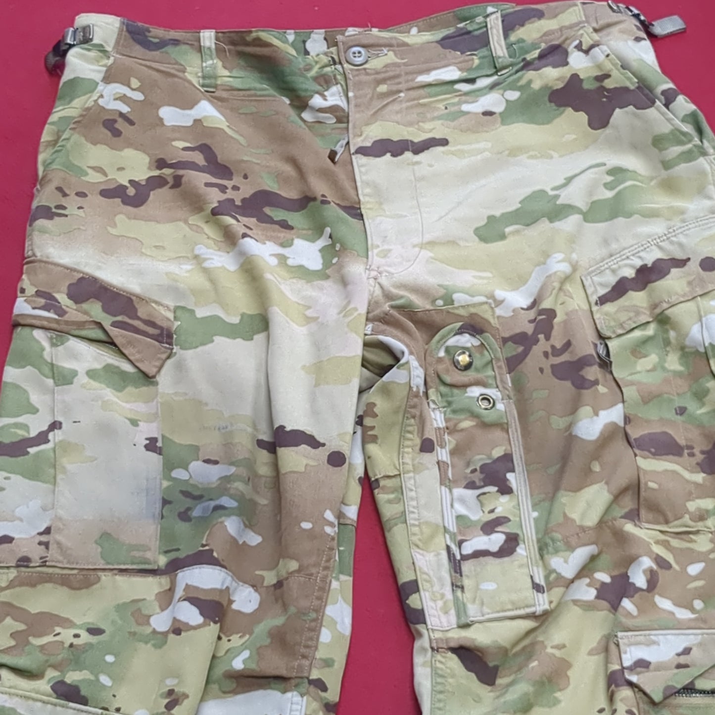 SET of US Army Flight Large Short Combat Aircrew Uniform Top Pants OCP Multicam Good Condition (ocp3- fa17-SEP52)