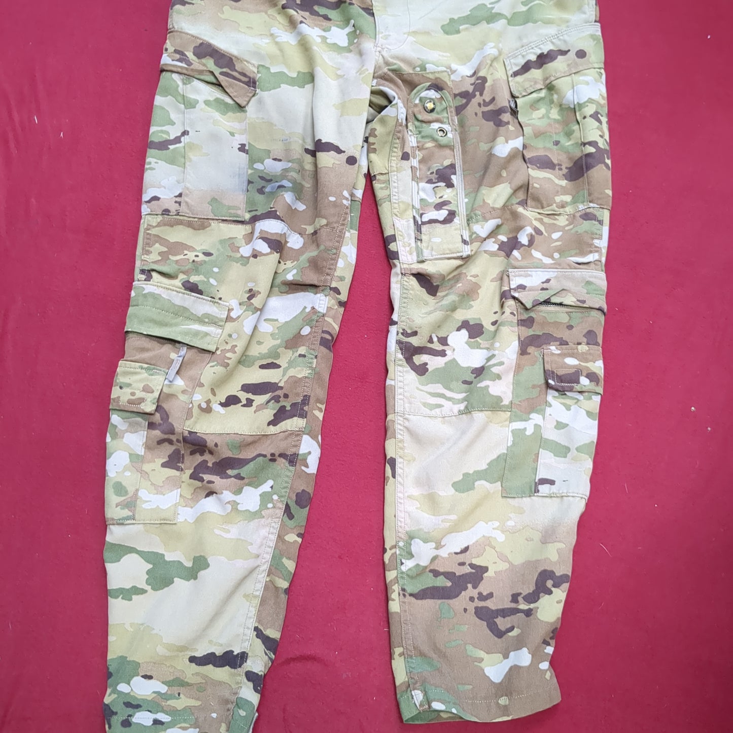 SET of US Army Flight Large Short Combat Aircrew Uniform Top Pants OCP Multicam Good Condition (ocp3- fa17-SEP52)