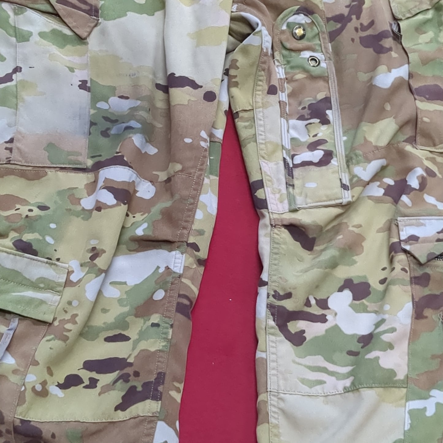 SET of US Army Flight Large Short Combat Aircrew Uniform Top Pants OCP Multicam Good Condition (ocp3- fa17-SEP52)