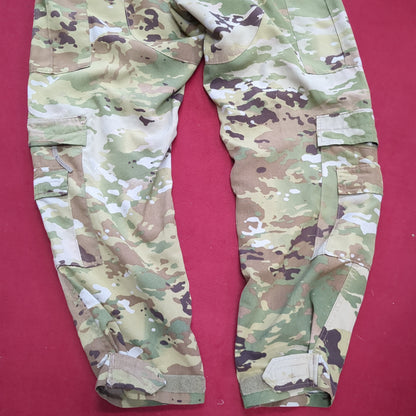 SET of US Army Flight Large Short Combat Aircrew Uniform Top Pants OCP Multicam Good Condition (ocp3- fa17-SEP52)