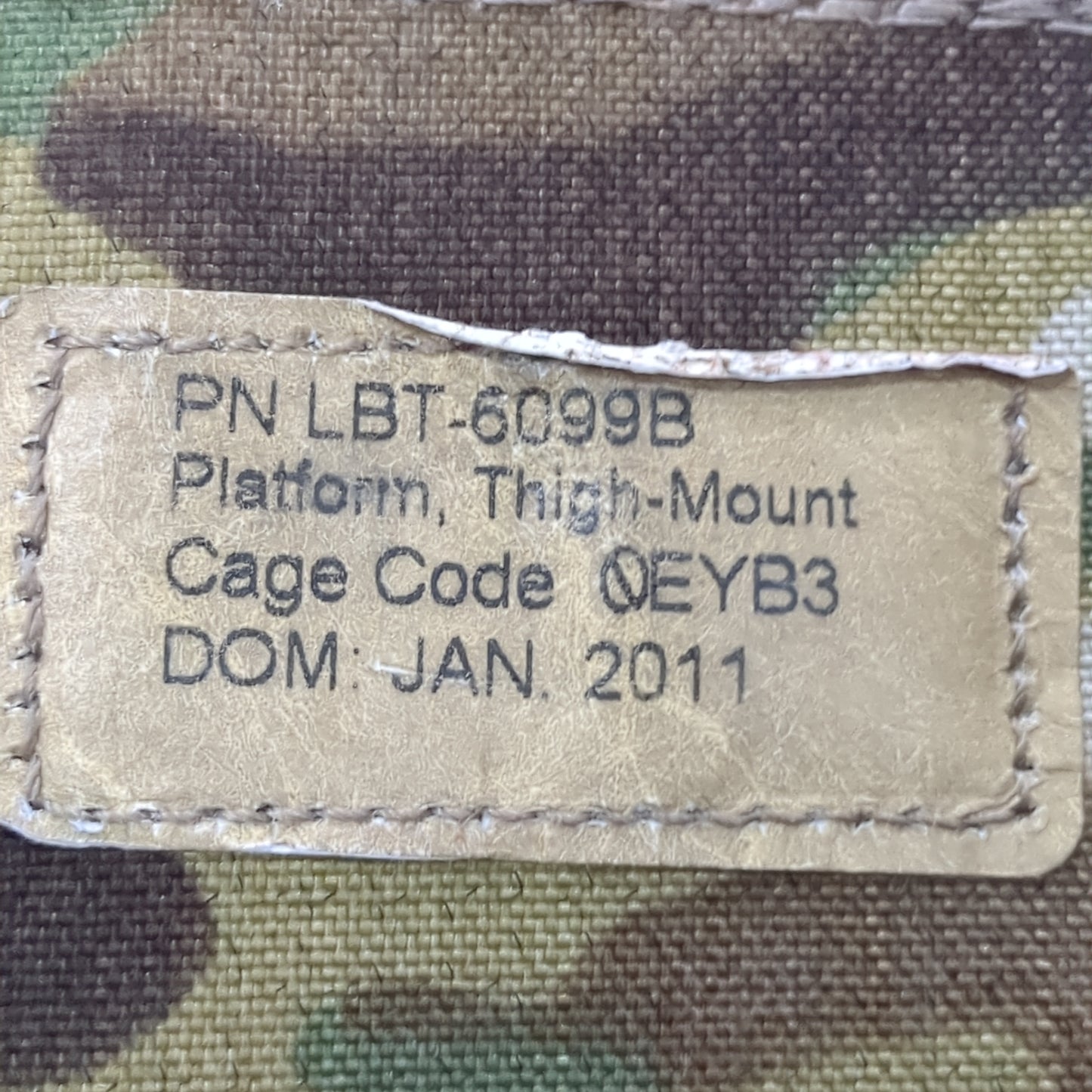 US Army Platform, Thigh-Mount LBT-6099B OCP W/ Universal Holster and Assembly Excellent Condition (ca4-SEP68)