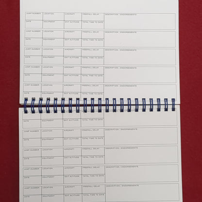 NOS SkyLog Sky Divers Log Book (manual-SEP77)