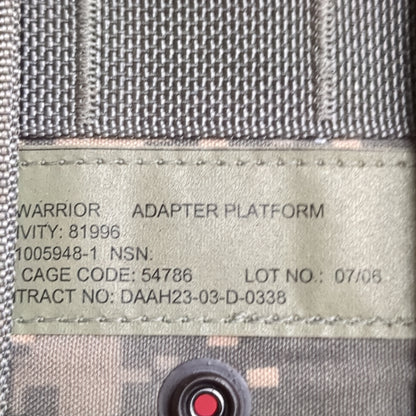 US Army Air Warrior Adapter Platform UCP ACU Molle II Excellent Condition (36cr- ca4-SEP104)
