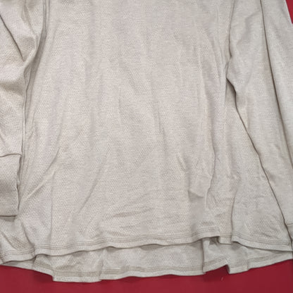 Set of 2 - Peckham Large Short Long Sleeve Sand Undershirts Flame Resistant Base Layer Used (eb08-YLU176)