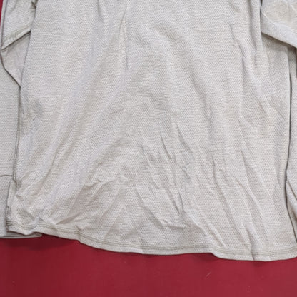 Set of 2 - Peckham Large Short Long Sleeve Sand Undershirts Flame Resistant Base Layer Used (eb08-YLU176)