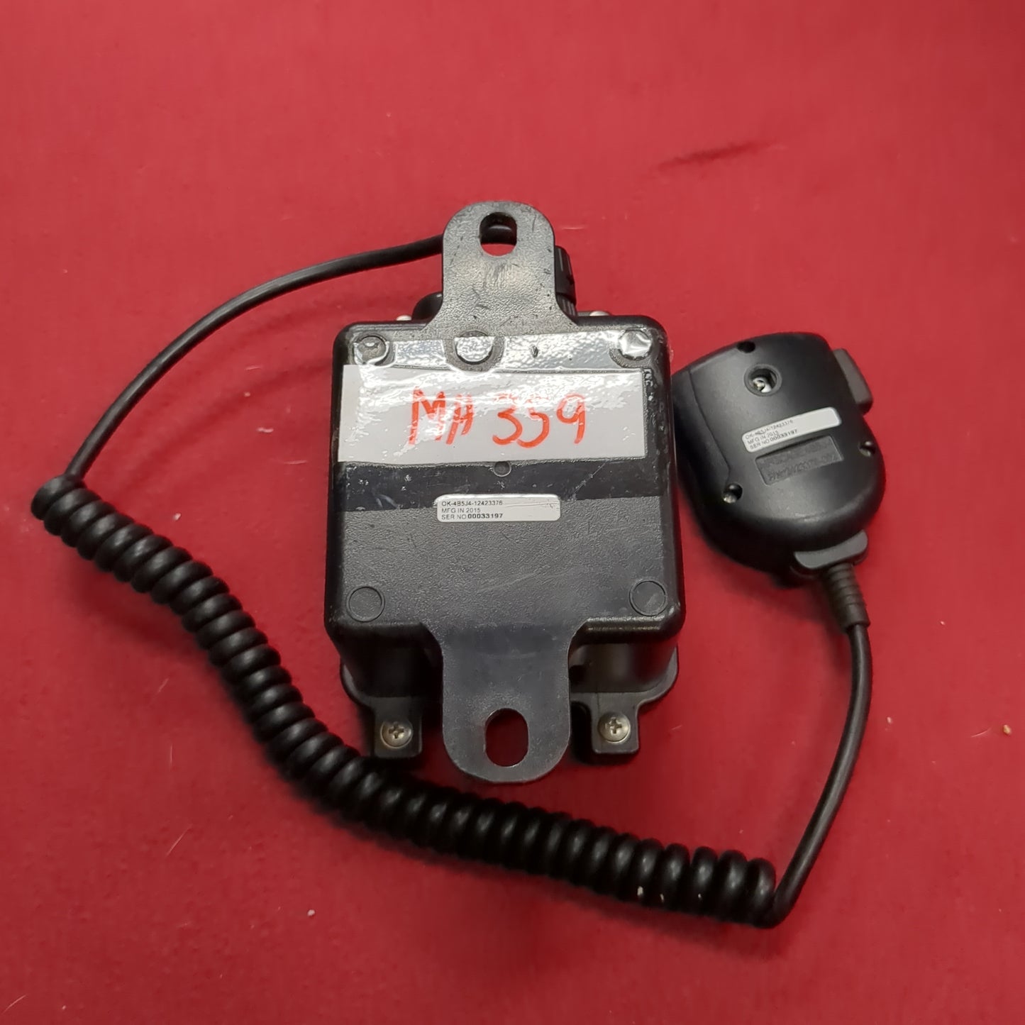 US Army Speaker Box Hand Microphone MRAP OK-4B5J4-1243376 (fc02-MH359)