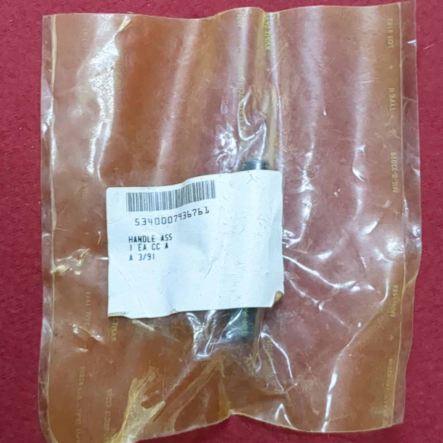 NOS '91 US Army Handle Assembly 5340-00-793-6761 (FB17-g463)
