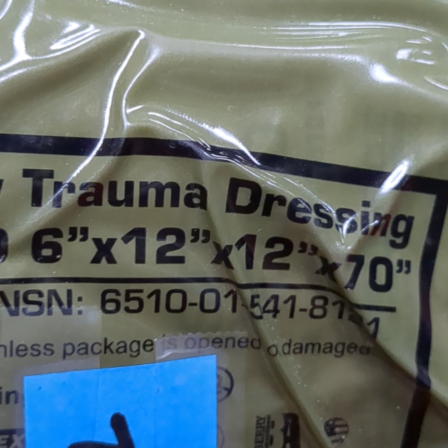 NAR Emergency Trauma Dressing Abdomimal 6" x 12" x 12" x 70" Exp 02-2021 (01d ifak  ac07-12)