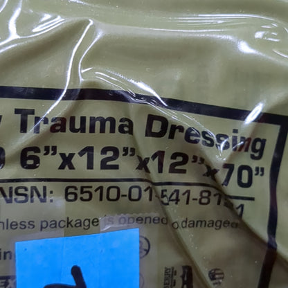 NAR Emergency Trauma Dressing Abdomimal 6" x 12" x 12" x 70" Exp 02-2021 (01d ifak  ac07-12)