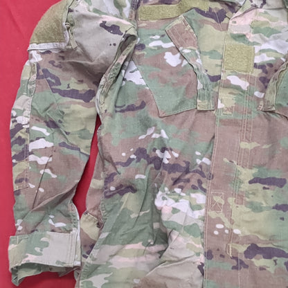 SET of US Army Small Regular Uniform OCP Top and Bottom Used (ec10-16)