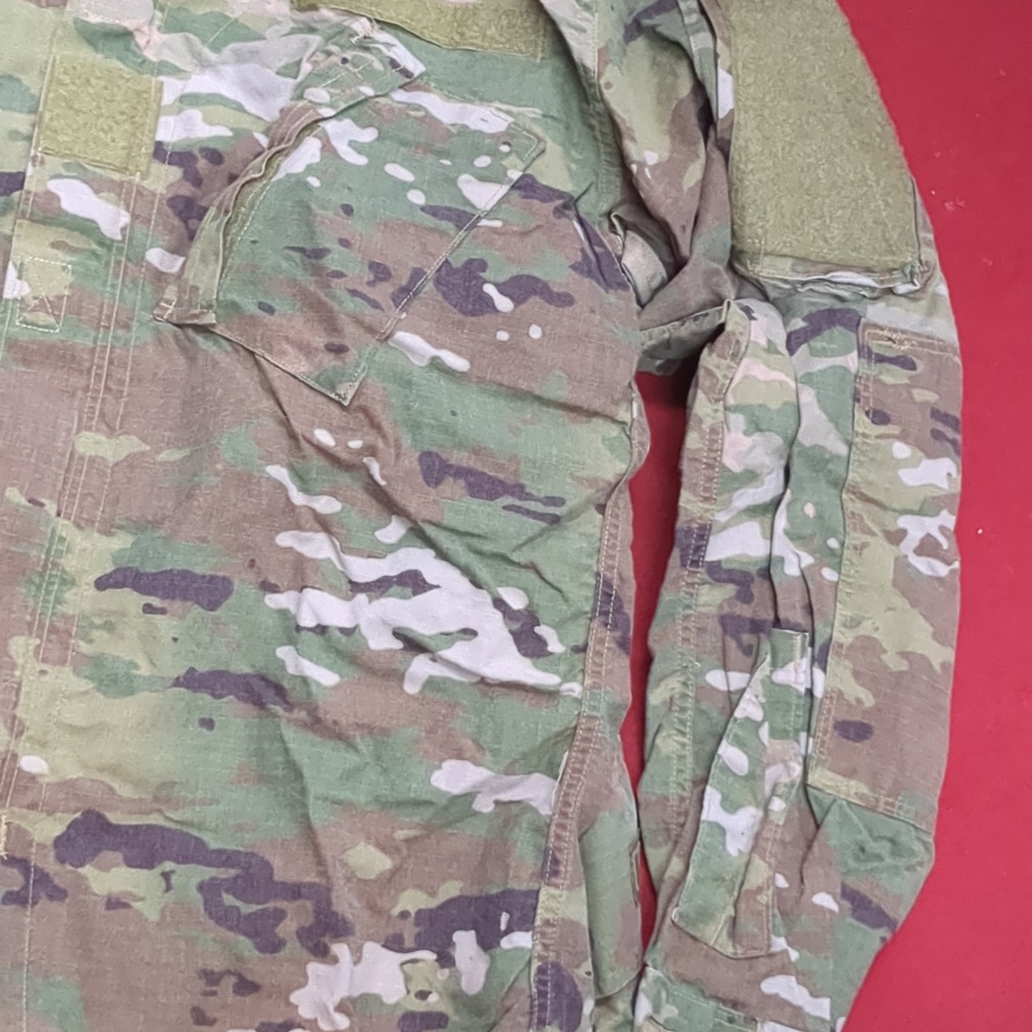 SET of US Army Small Regular Uniform OCP Top and Bottom Used (ec10-16)