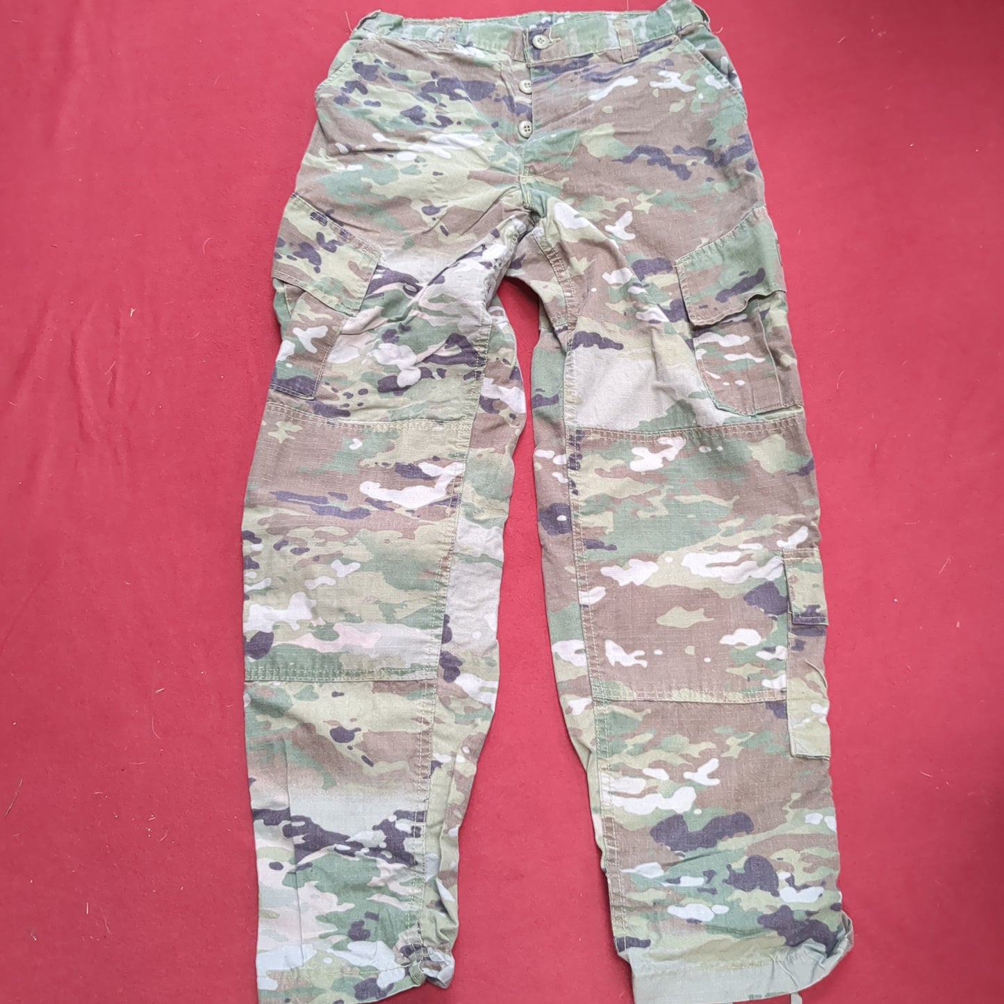 SET of US Army Small Regular Uniform OCP Top and Bottom Used (ec10-16)
