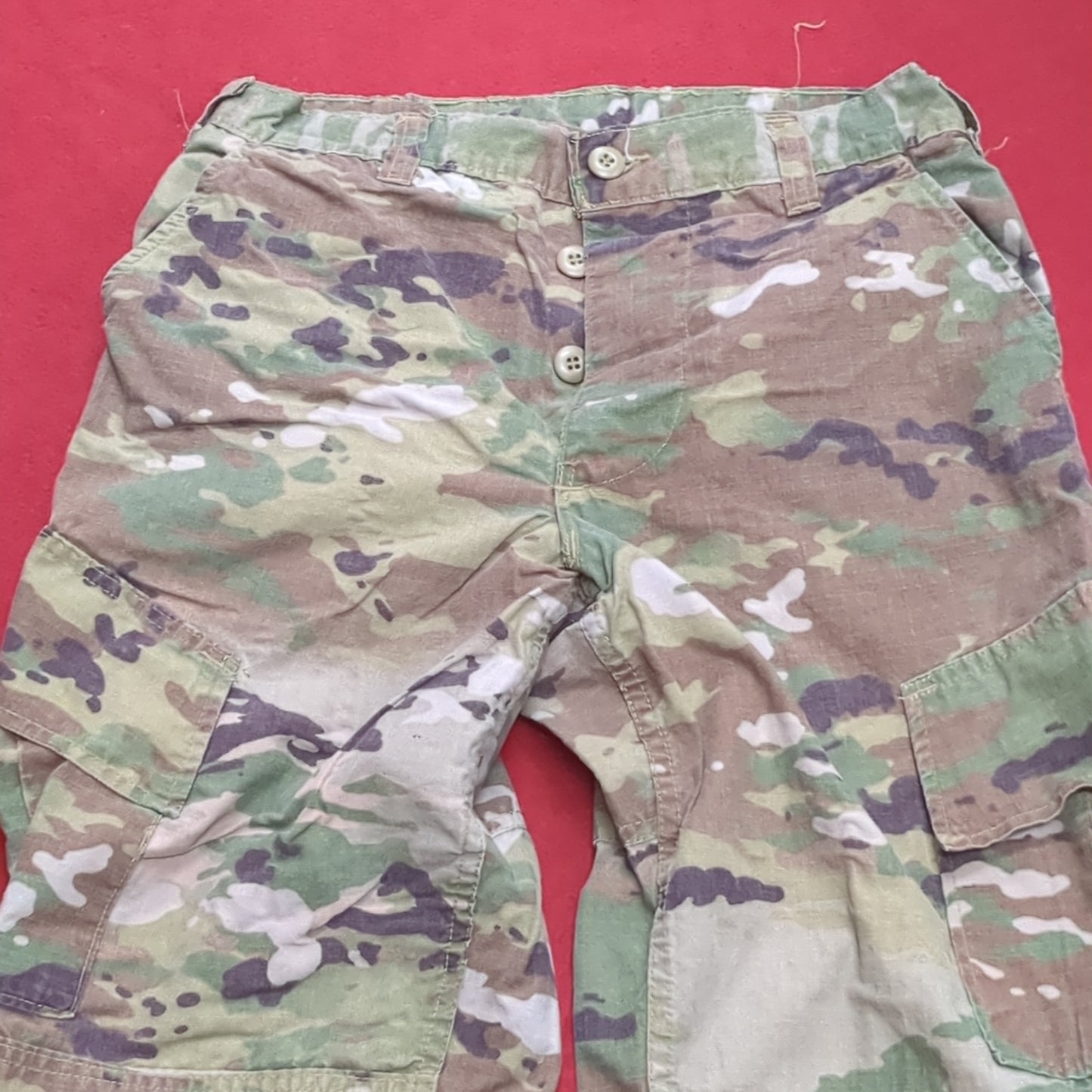SET of US Army Small Regular Uniform OCP Top and Bottom Used (ec10-16)