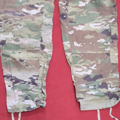 SET of US Army Small Regular Uniform OCP Top and Bottom Used (ec10-16)