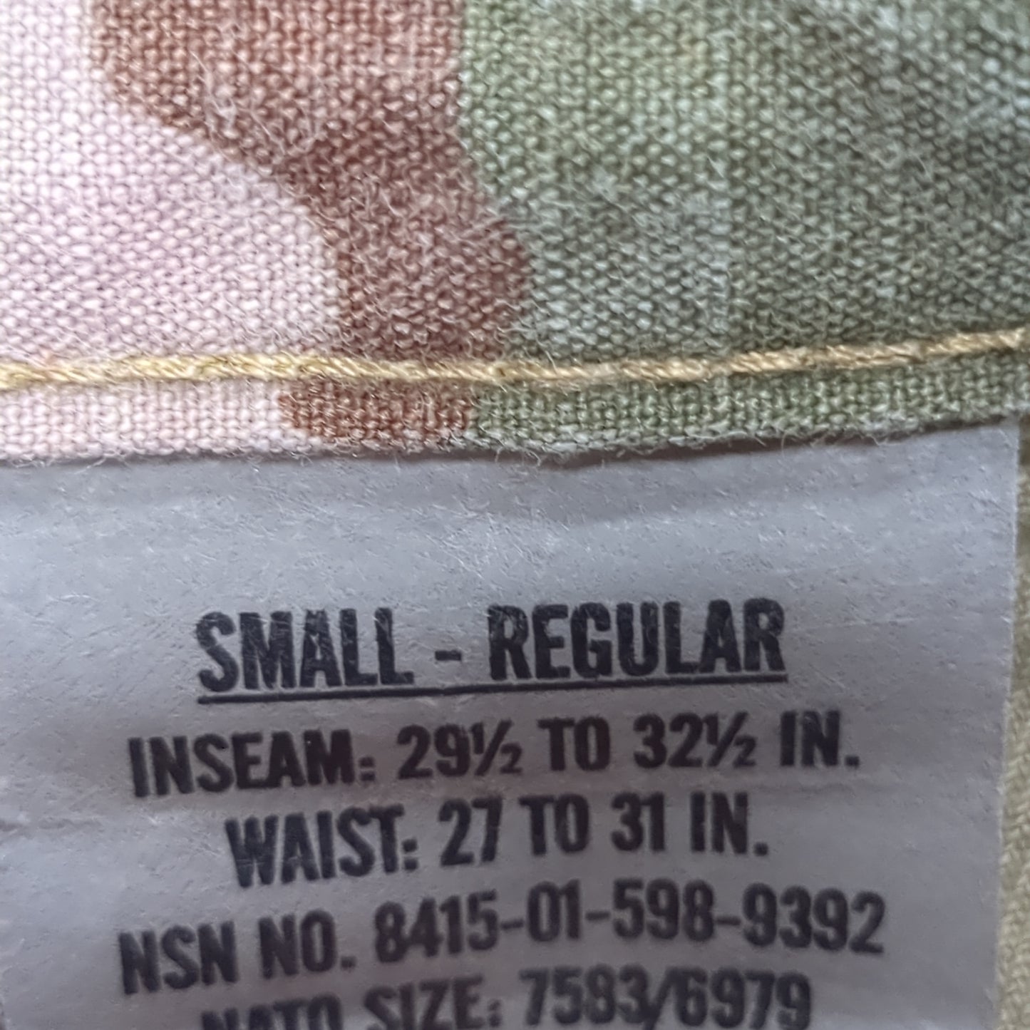 SET of US Army Small Regular Uniform OCP Top and Bottom Used (ec10-16)