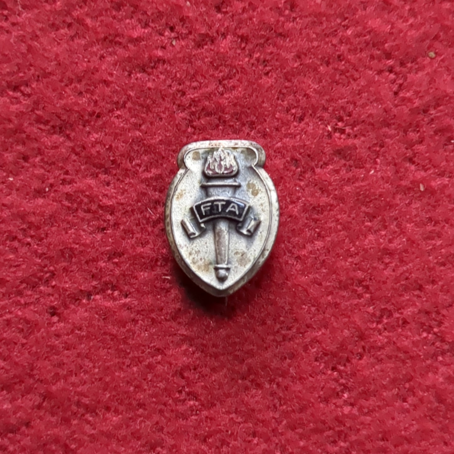 Vintage Sterling FTA Pin (Q3)