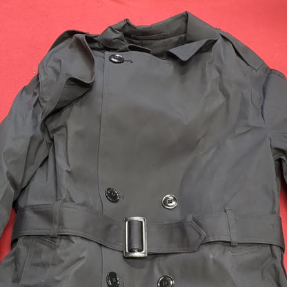 US Army Army Male 40 Regular All-Weather Black Overcoat ASU Black (BA07-16)